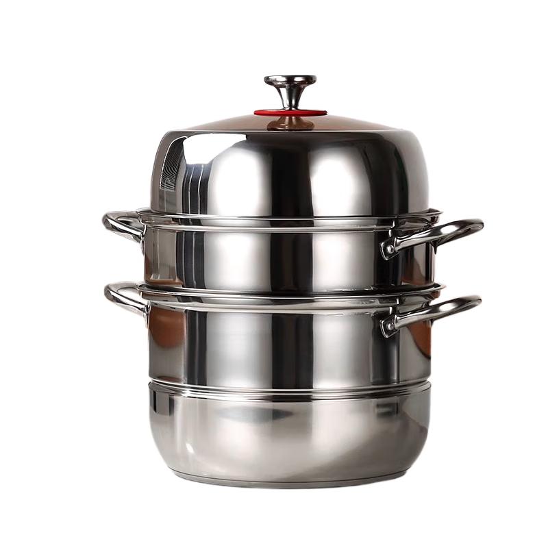 Yingbai 30cm Large Stainless Steel Steamer Pot
