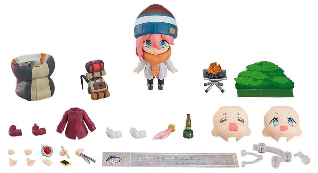 Nendoroid Yuru Nadeshiko Kakamigahara Solo Camp DX Edition Malovaná pohyblivá figurka Camp Ver. ABS&PVC bez vodního kamene