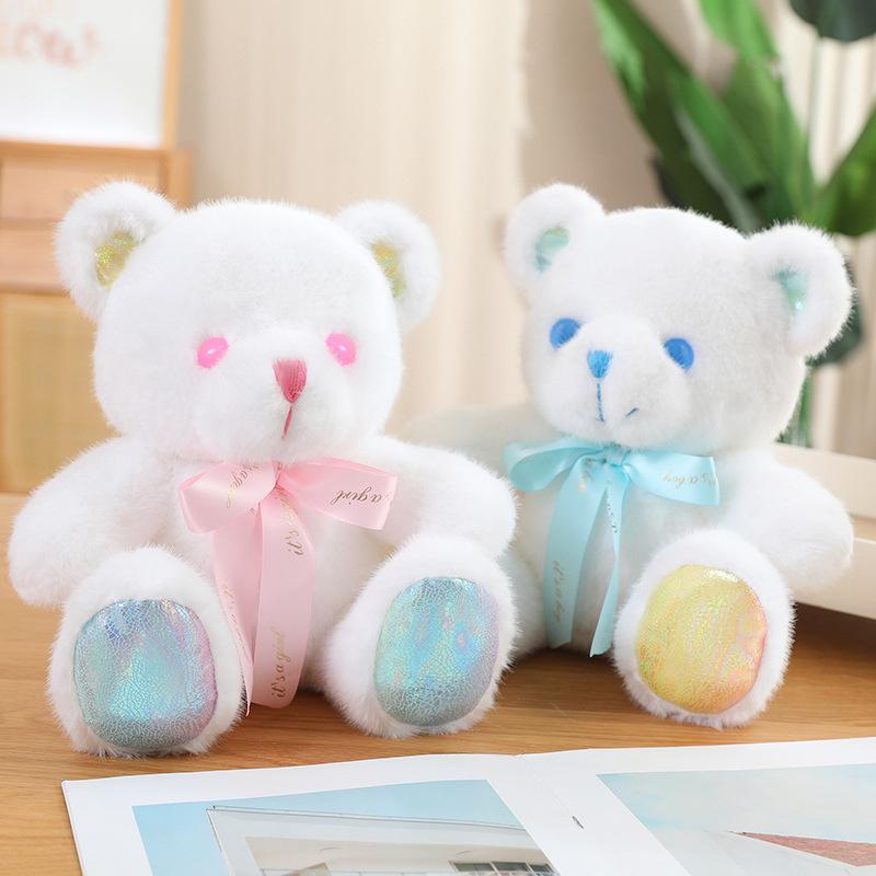 Girly Heart Pink Sitting Bear Teddy Bear Doll Plush Toy Hug Bear Doll Children's Soothing Ragdoll