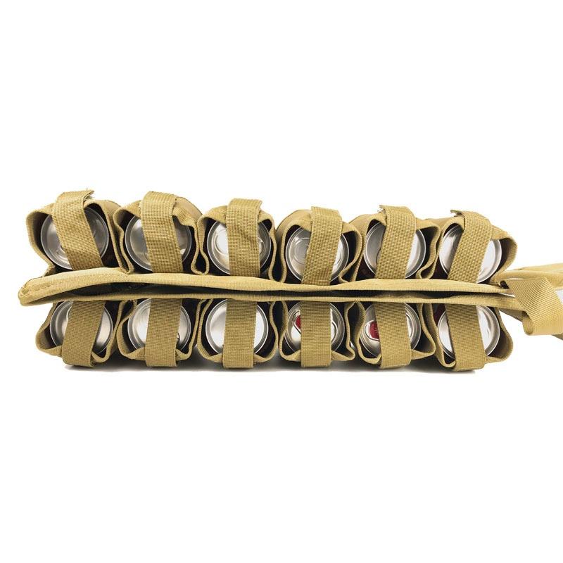 Outdoor-Klettern, Camping, Wandern, 12er-Pack Holster, tragbare Flaschen-Taille, Bier-Gürteltasche, praktische Weinflaschen, Getränkedosenhalter-Tasche