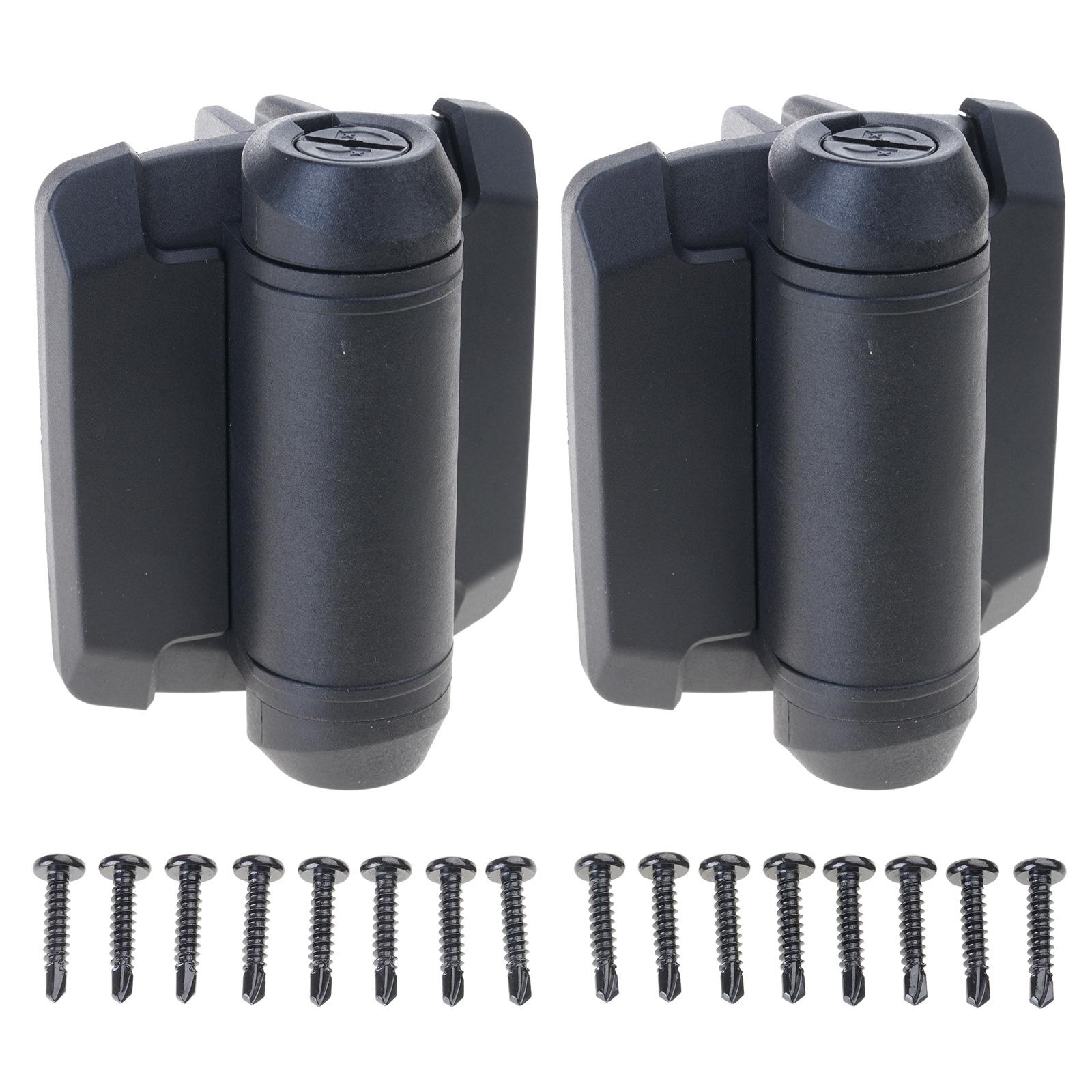 

2Pcs Adjustable Tension Narrow Spring Hinges Self Closing Gate Hinge Door Hardware for Outdoor Gates Enduring