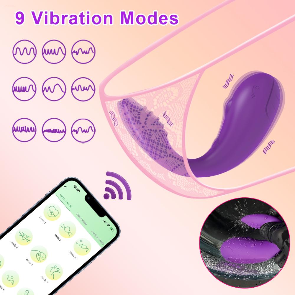 APP Control Wearable Panties Vibrator Vibrating Love Egg for Women Vagina Clitoris Stimulator Interaction Sex Toy for Couples