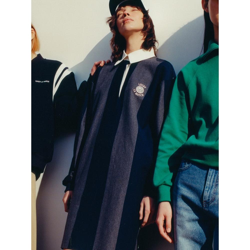 

LUCKYMARCHE Трикотажное платье в полоскуQWDAX23131NYX