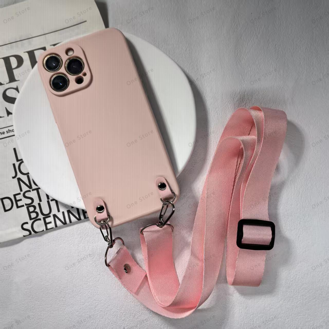 

Classic with Strap Phone Case For Xiaomi POCO X7 X6 X5 X3 Pro X3 NFC X5 X6 X7 Crossbody Necklace Lanyard Soft Silicone Cover Xiaomi Poco X6Pro 5g&Case & Strap