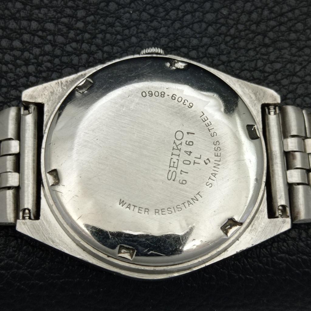 GENUINE VINTAGE SEIKO 5 AUTOMATIC 6349A JAPAN MENS WHITE DIAL WATCH A702619-1 R209-a702619