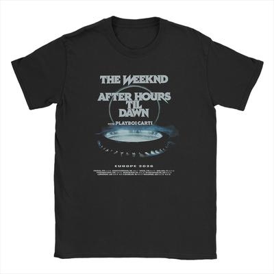 Mens Womens AFTER HOURS DAWN EUROPE The Weeknd Shirt 100 Cotton Graphic Print Comfortable Streetwear  TShirt  Top Clothing