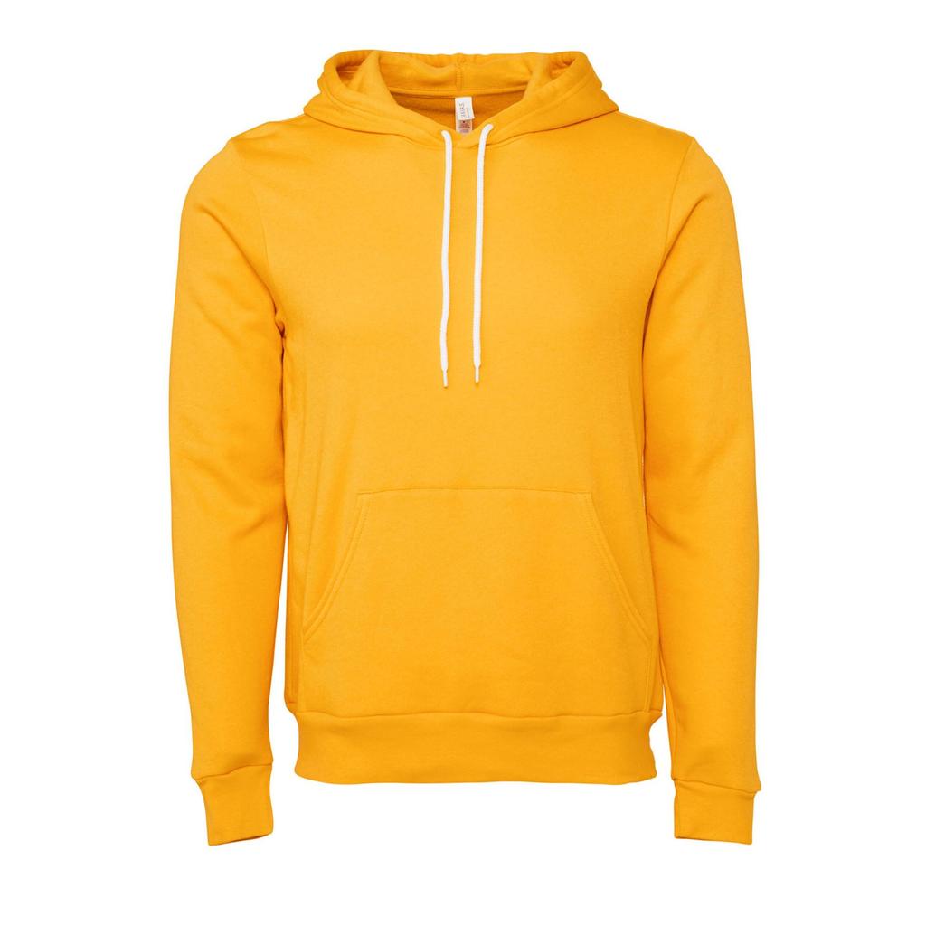 Bella + Canvas Unisex Pullover Polycotton Fleece Hooded Sweatshirt / Hoodie