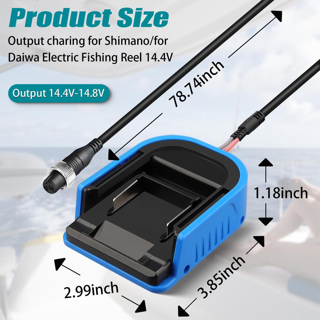 Shimano fishing reel adapter for for Makita 18V for Daiwa and Shimano electric fishing spinning reels BG 3000 4000 5000 for saltwater and freshwater