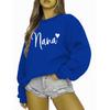 Women's Round Neck Heart Print Casual Hoodie