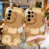 Phone Case: 2D Flat Samsung Galaxy A34 A35 S20 S22 S21 FE Plus Ultra Protective Case, Capybara Wreath, Christmas and Halloween Holiday Gift