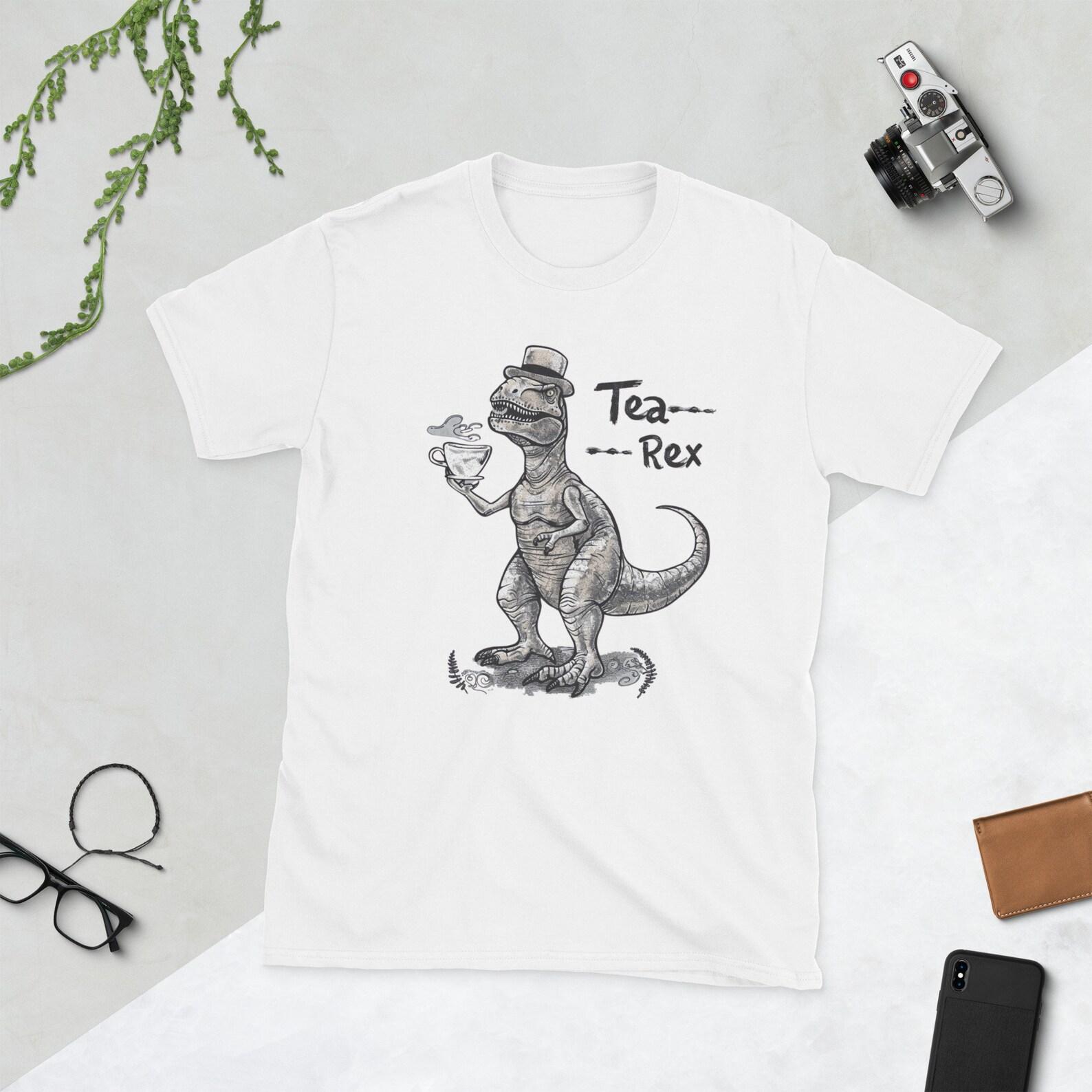 Tea-Rex T-Shirt: Funny Dinosaur Graphic Tee for Tea Lovers XL