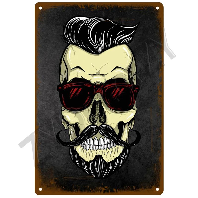 Barber Shop Plaque Metal Sign Vintage For Door Tin Sign Home Interior Paintings Mancave Wall Posters Room Decoration Decor Art