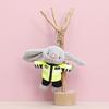 Police Traffic Fire Protection Rabbit Bear Panda Plush Keychain Animal Gift Toy