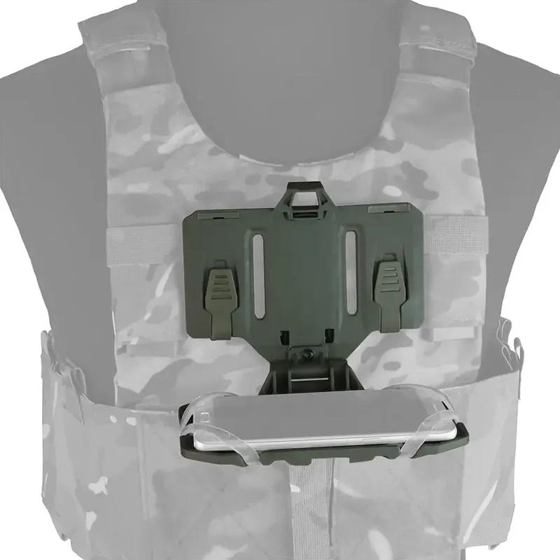 NEW Generation Molle Mobile Phone Carrier, Quick Access Folding Holder, Tactical Vest Chest Bracket, Airsoft Guard Carrier