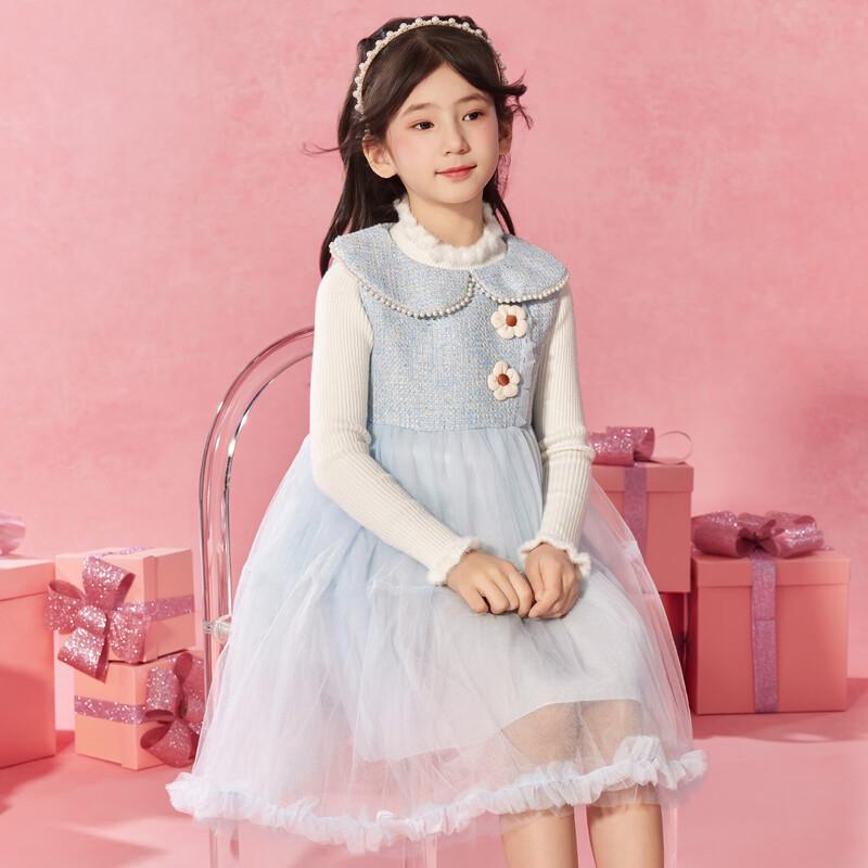 Girls' Sweet Princess Style Two-Piece Dress Set