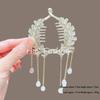 Elegant Lily of the Valley Tassel Hairpin: Timeless Updo Clip for a Refined Look