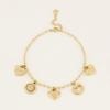 Collana a Catena con Ciondolo a Forma di Cuore in Acciaio Inossidabile, Fascino Geometrico, Resistente all'Acqua, Chic, Popolare, Gioiello Romantico, Regalo