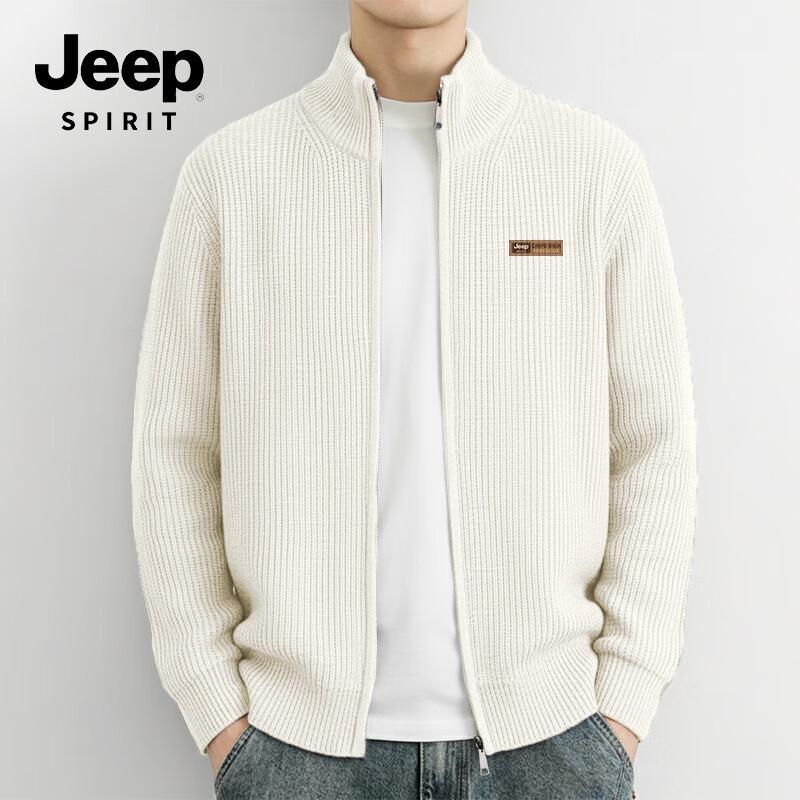 JEEP SPIRIT Men's Winter Warm Knit Cardigan