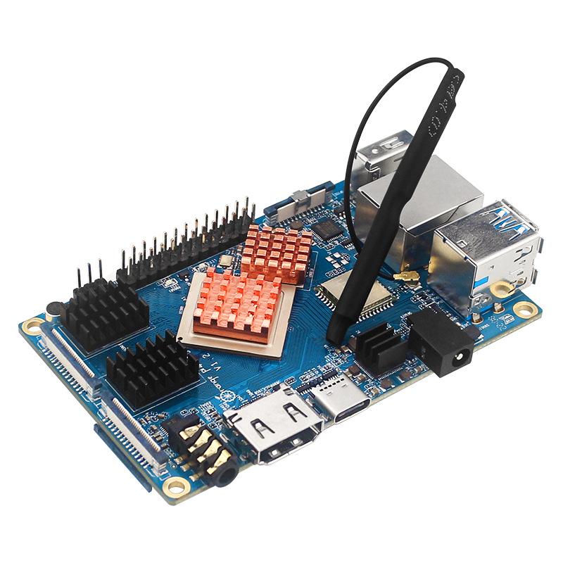 Orange Pi 4 LTS Copper-Aluminum Heatsink Set (5 pcs) with Thermal Paste