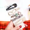 Korean Celebrity BB Hair Clip Set - Pearl Bow & Bangs Accessories