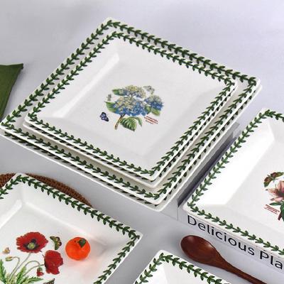 Piatto Quadrato in Ceramica Coreana Domestico di Alta Qualità Piatto per Cibo Occidentale Bistecca Stoviglie Piatto Decorativo Stoviglie in Ceramica per Cucina