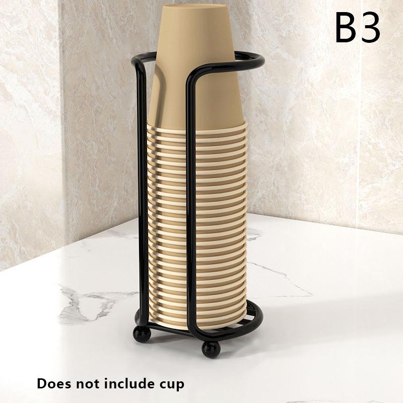 Hjem Multifunksjonell Skrivebordspapirkoppholder, Kjøkken Engangspapirkoppholder, Kaffekoppholder Oppbevaringsstativ