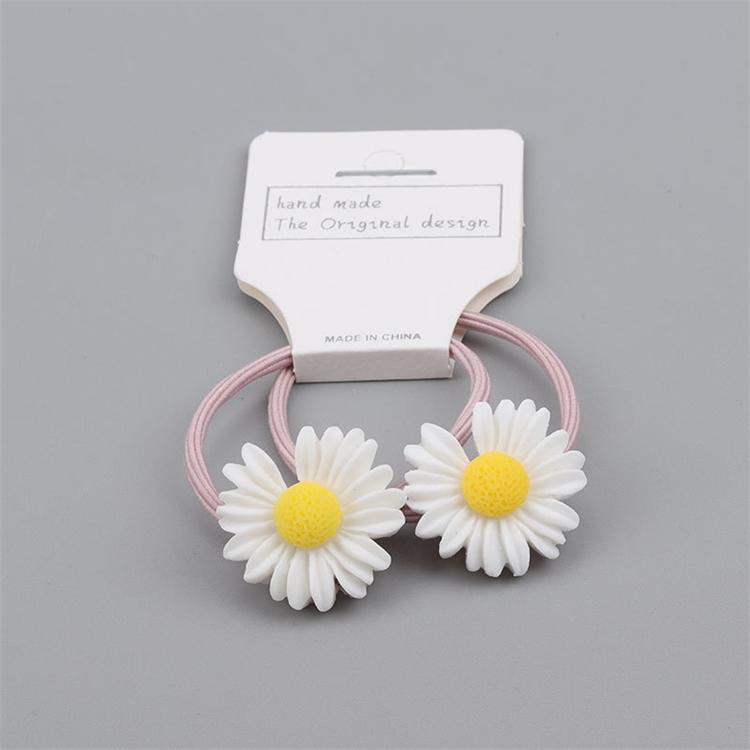 Bestseller New Kids Colorful Daisy Hair Accessories Sweet Girls Hair Ring Band Elastic Hair Ropes for Children