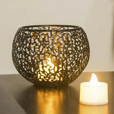 Elegant Candle Holders Decorative Candle Holders For Weddings Black Sturdy And Firm Warm Ambiance Charming Patterns