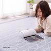 Hagiwara Rug White 185 X 240cm Machine Washable Treated Cotton Geometric Pattern Herringbone Style with Tassels Approx. "Crack" Non-slip 100%
