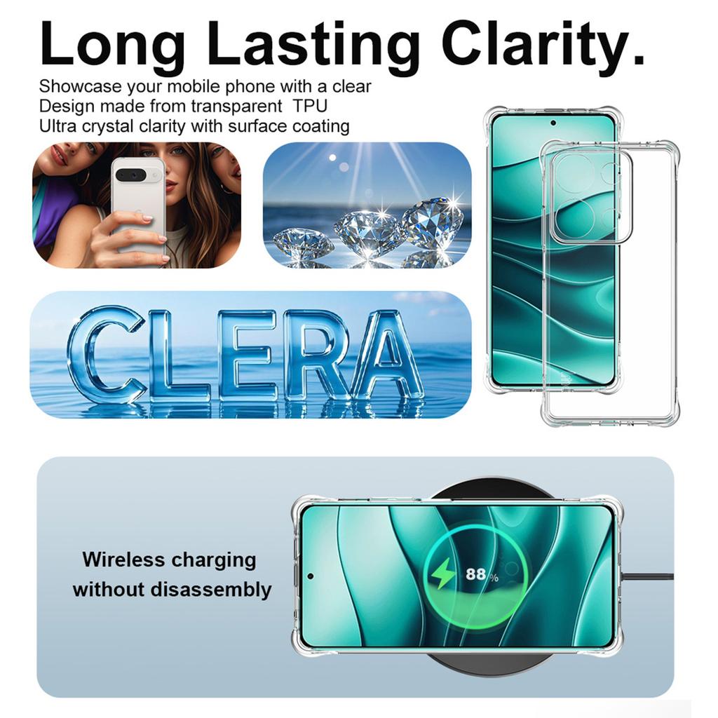 For Redmi Note 14S 4G Phone Case IMAK Shock-resistant Soft Case