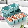 Large Ice Cube Freezer Molds-Soup,Silicone Freezer Tray with Lid Sauce,leftovers,Homemade Meal Prep Freezing Storage Containers