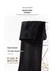 Summer High-Waisted Pleated Ice Silk Straight-Leg Tummy Control Pants - Women's Quick-Drying Fashion Suit Pants