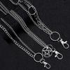 5pcs Edgy Chains Butterfly-Star-Snake Charms for Men Women Hip Hop Punk Goth Belt Loop Jeans Party Wedding Anniversary