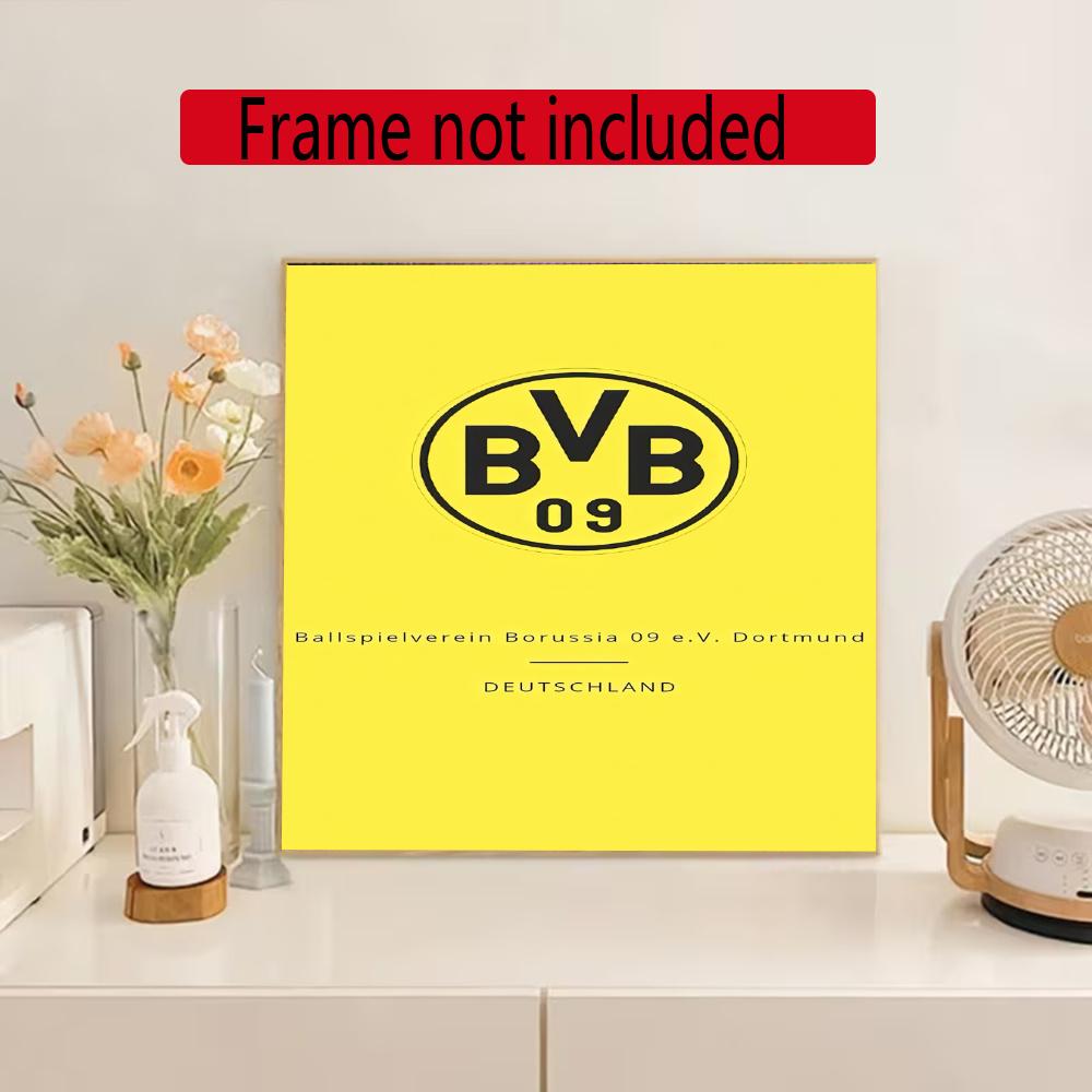 Borussia Dortmund 5D Diy Diamond Painting Round Diamond Diy Frameless Holiday Artwork Suitable For Home Office Wall Decoration