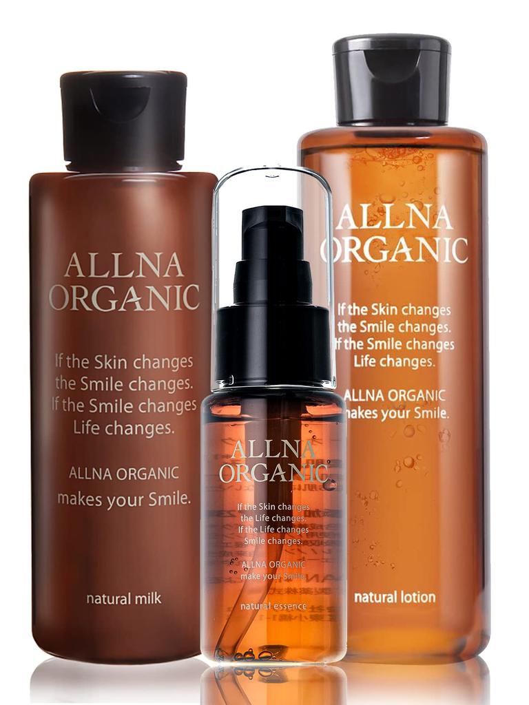 Orna Organic 200 3-częściowy zestaw do pielęgnacji skóry suchej i szorstkiej Botaniczny wyprodukowany w Japonii Lotion, emulsja, serum, 150 i 47 ml, zestaw, zestaw, prezent,