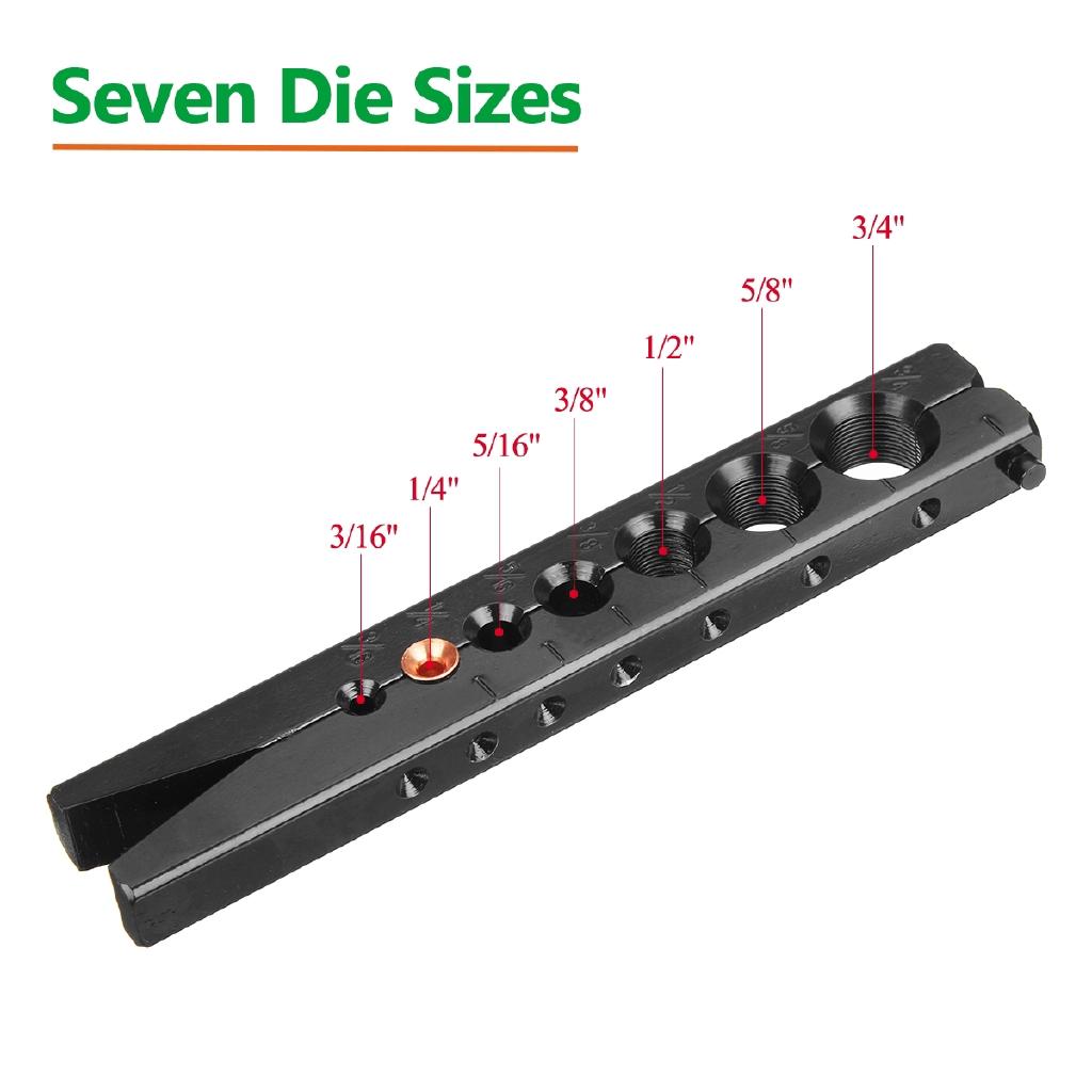 7Die 3/16-3/4 37C Eccentric Flaring Tools Set Copper Tube Pipe Refrigeration