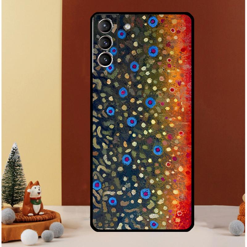 Brown Trout Fly Fishing Case For Samsung Galaxy S25 S26 Ultra S21 S22 S20 S23 S24 Ultra S10 Plus S25 FE Cover Funda