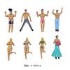Cocktail Wine Glass Markers Random Style Cup Ornaments Wine Labels Glass Drink Marker Action Figurines Doll Cup Ornaments