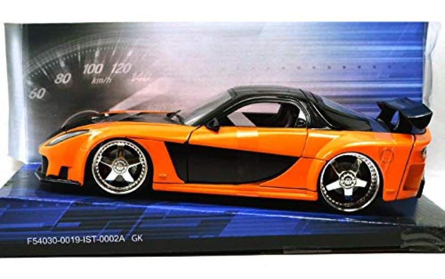 Jada TOYS SCALE FAST AND THE MAZDA Jada TOYS Scale and MAZDA 124 "THE FURIOUS" "HAN'S RX-7" 124 "Fast Furious" "HAN'S RX-7"