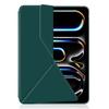 For iPad Pro 11 (2024) (M4) Case Magnetic Attachment PU Leather Origami Stand Tablet Cover