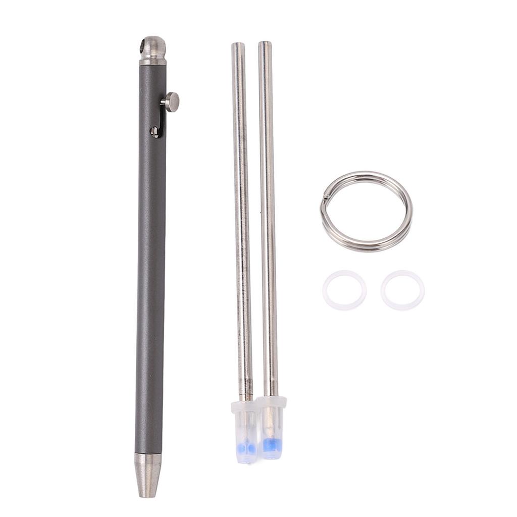 Mini Keychain Pen Titanium Alloy EDC Portable Pocket Pen Mini Keychain Ballpoint Pen for Travel