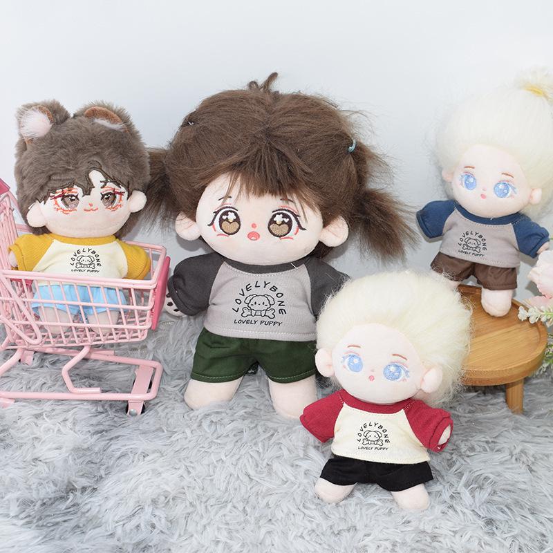 Available Doll Clothes: 10CM 20CM Cotton Hoodie Set for Normal or Chubby Star Dolls.