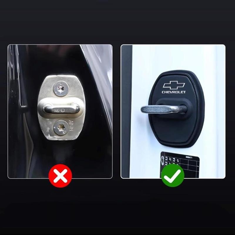 Anti-collision Car Door Lock Protection Cover For Chevrolet Onix Cruze Silverado Impala Equinox Malibu Tahoe Cobalt Camaro Trax