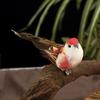 6PCS 10CM Simulation Birds Artificial Sparrow Statue Desktop Miniatures Foam Ornament For Household DIY Decoraction Children Toy