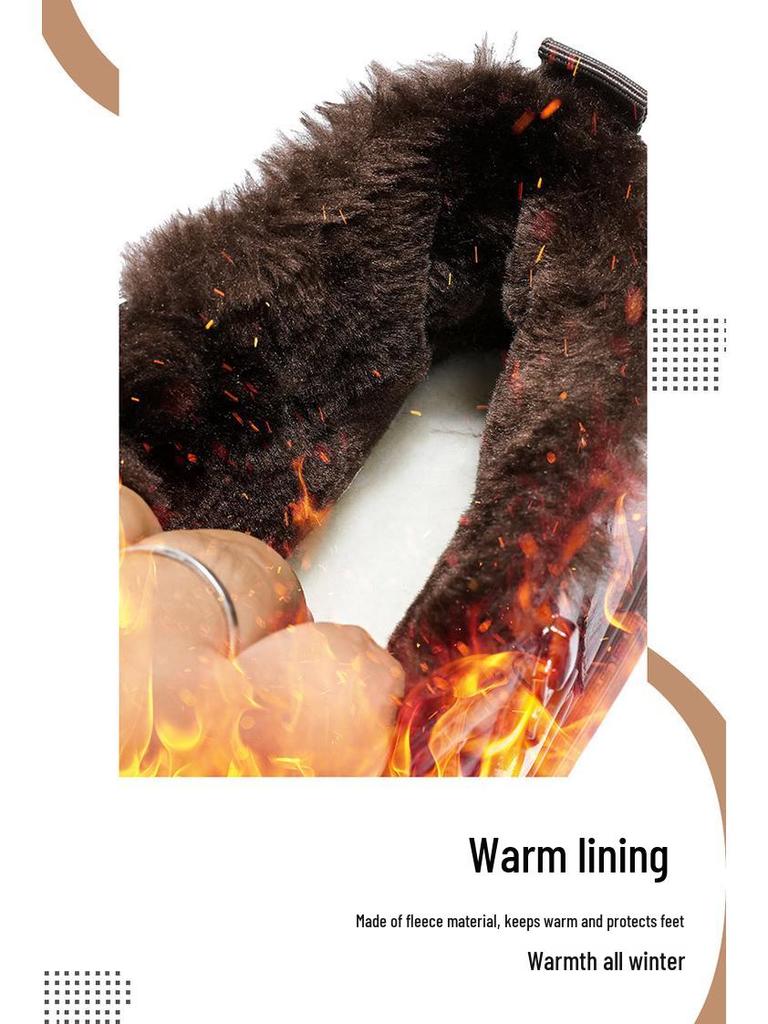 Men's Winter Fleece-Lined Waterproof Non-Slip Martin Boots - Warm, Durable, and Versatile.