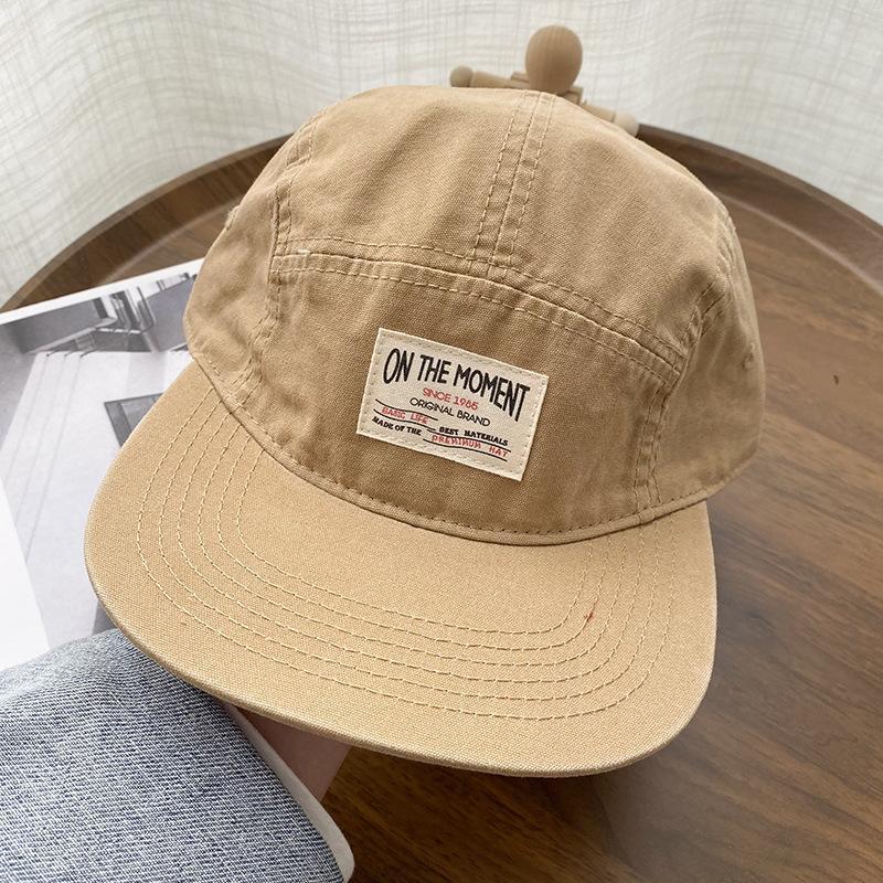 

Retro Japanese baseball cap men s summer ins street versatile duckbill cap women s soft top hip-hop flat brimmed hat Adjustable хаки