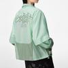 Li Ning Badfive Womens Loose Casual Spliced Sports Windbreaker Women Outerwear Water-Wave-Green AFDS356-2