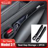 YLV2  for Model 3 Y Juniper Highland 2025 2PCS Seat Gap Storage Box Strip Organizer Filler Pocket Wallet Keys Card Phone Holder