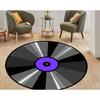Popular Vinyl Record Round Rug Retro Living Room Decoration Carpet Music Record CD Bedroom Decoration Carpet Bathroom Door Mat
