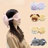 Cute Animal 2 In 1 Travel Pillow with Eye Mask Soft Portable Design Perfect for Kids Travel Airplane and Outdoor Napping